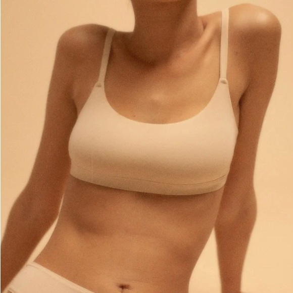 NWT SKIMS Fits Everybody Scoop Bralette Ochre - Picture 4 of 4